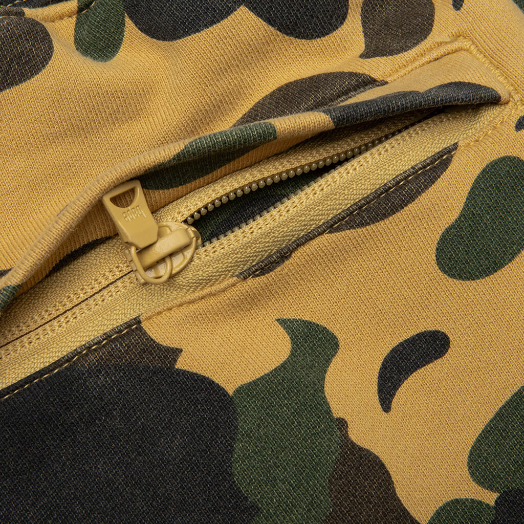 1st Camo One Point Relaxed Fit Sweat Pants - Yellow