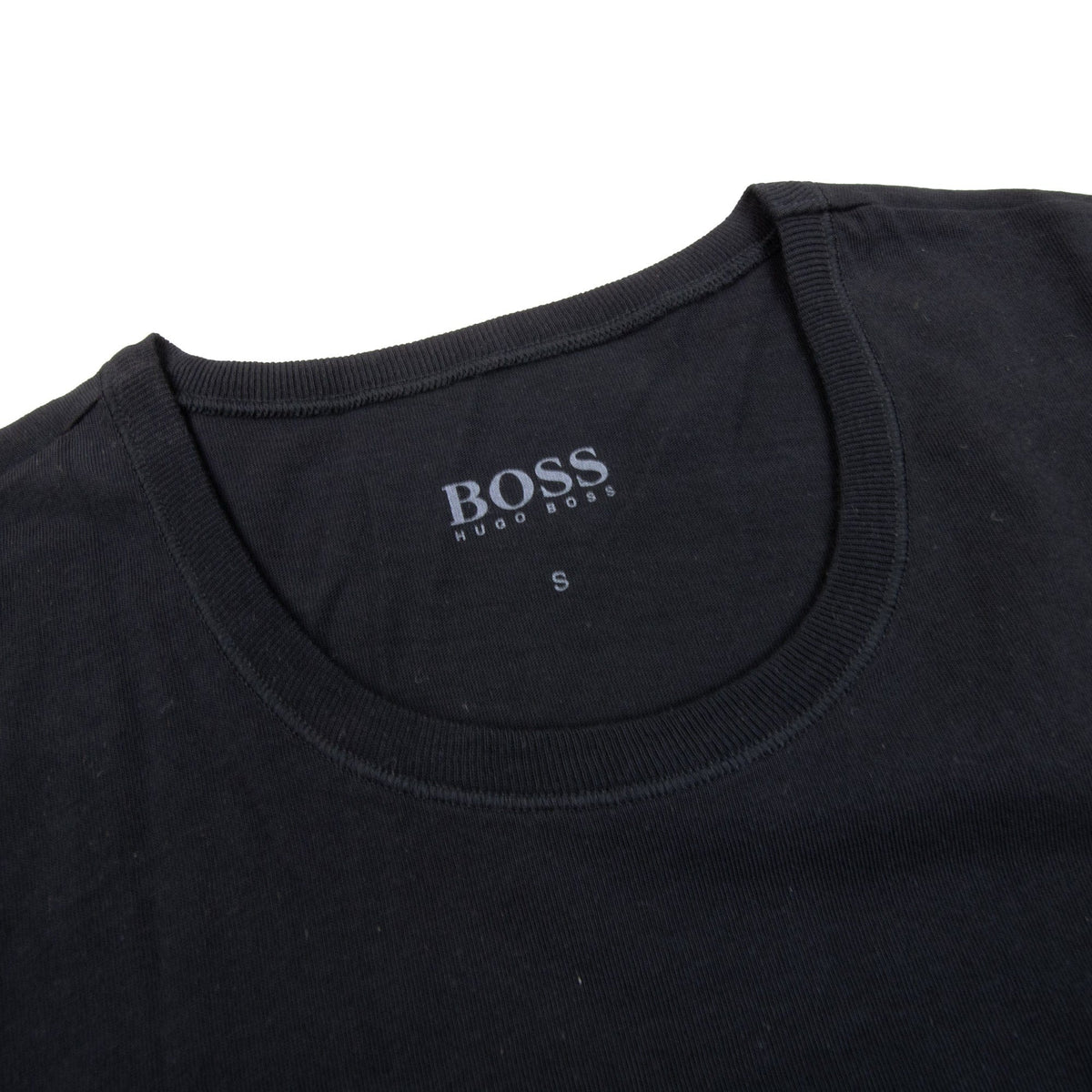 Pre-Loved BOSS Mens Regular Fit Crew Neck Black Small