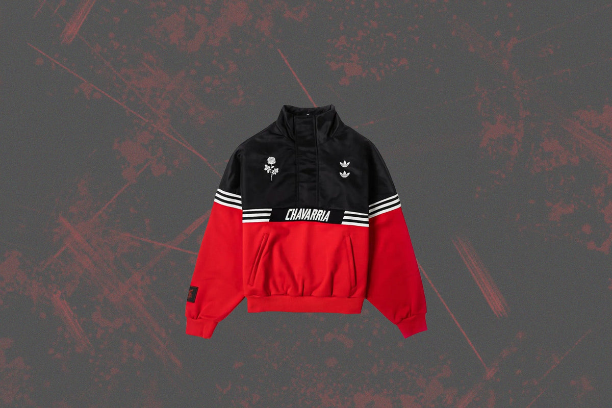 adidas Originals x Willy Chavarria Half Zip - Black/Red