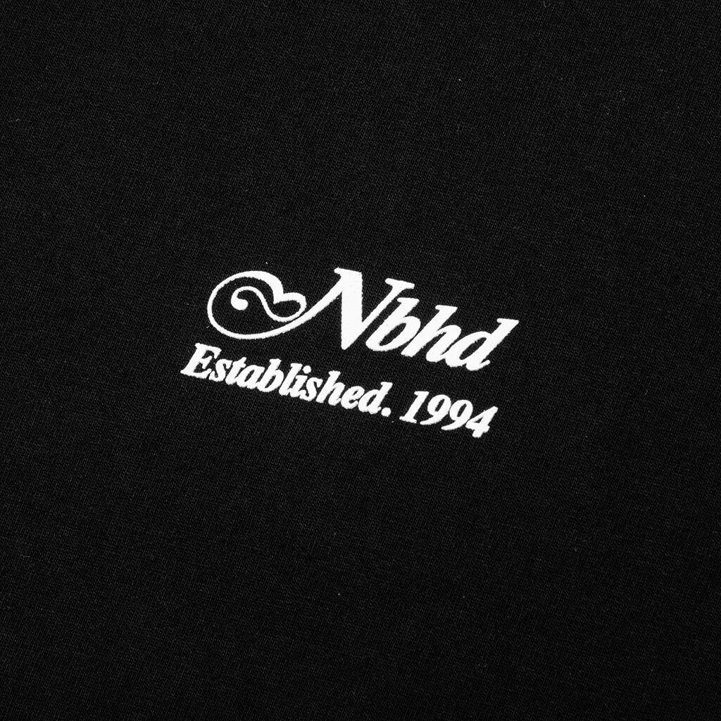 Script L/S C-Tee - Black/White