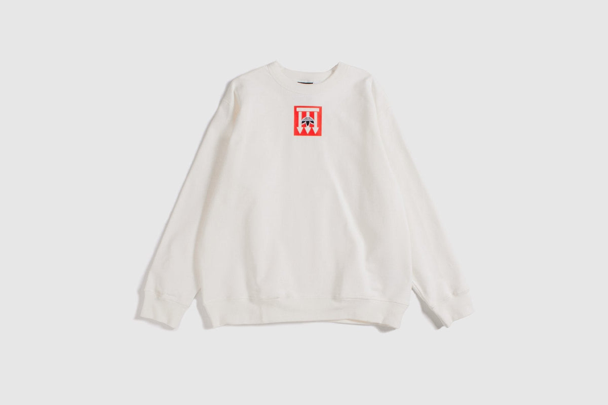 adidas Originals x Alexander Wang AW Graphic Crewneck - Core White/Borange