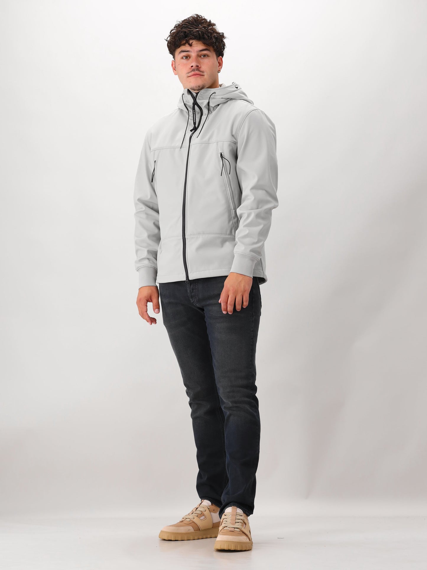 C.P. Company Jas Grijs Medium Jacket Shell-R Softshell