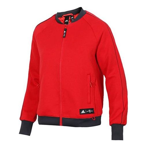 (WMNS) adidas CNY JKT KN Bomb Contrasting Colors Athleisure Casual Sports Jacket Red EA2094