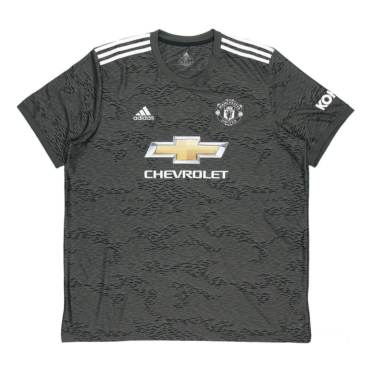 adidas MUFC A JSY 20-21 Season Manchester United Away SW Fan Edition Sports Short Sleeve Green EE2378