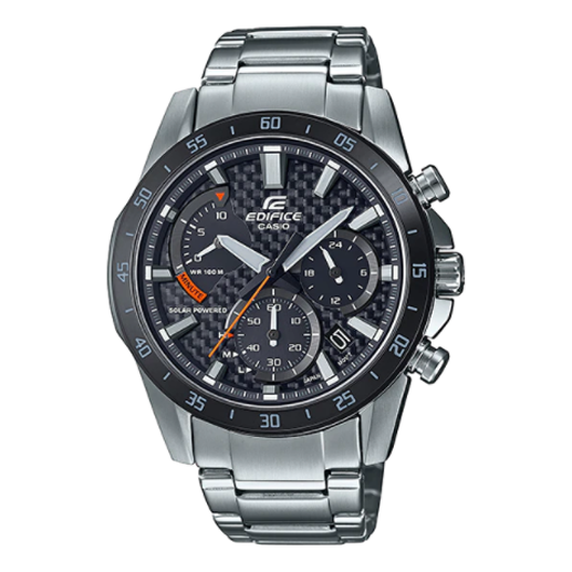 CASIO Waterproof Shockproof EDIFICE Solar Powered Quartz Sports Sapphire Crystal Mens Black Analog EQS-930DB-1AV
