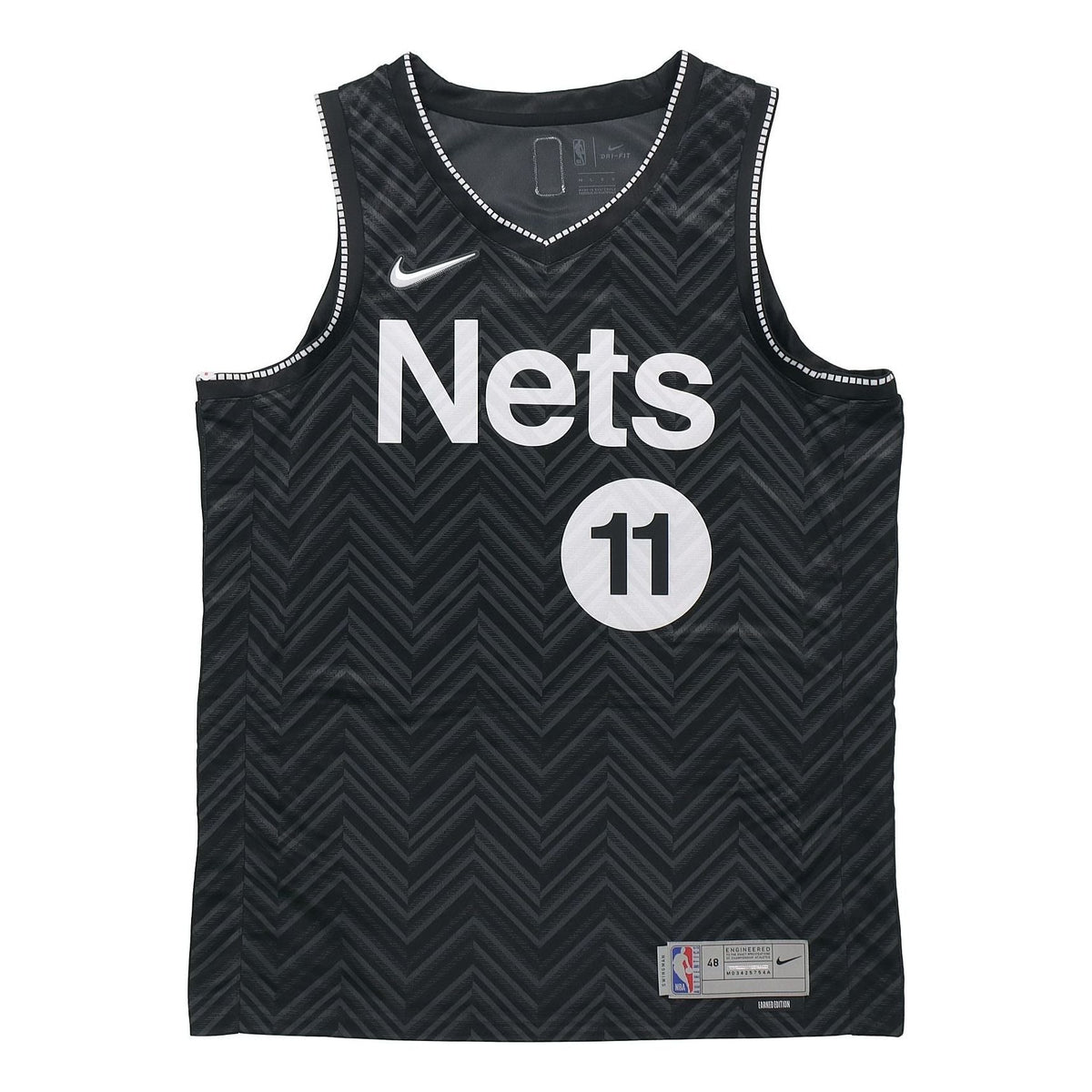Men's Nike NBA Retro Basketball Jersey/Vest SW Fan Edition Award Version Brooklyn Nets Kyrie Irving No. 11 Black CW6804-011