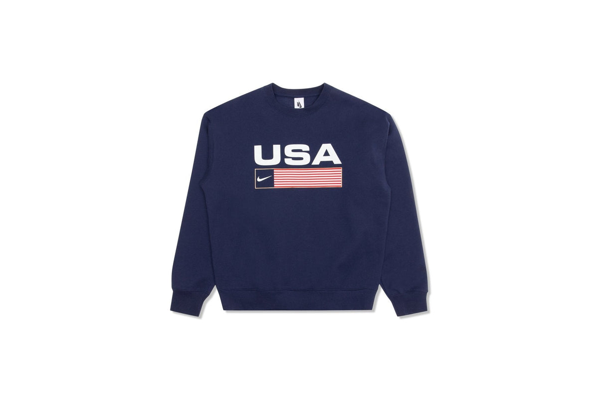 NikeLab Stripe Crewneck - Midnight Navy