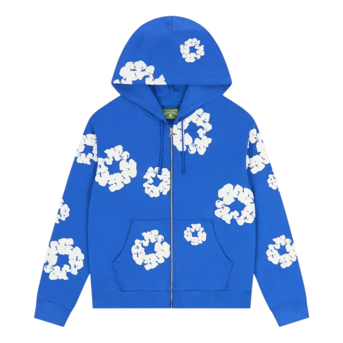 Denim Tears Cotton Wreath Zip Hoodie 'Blue' SS25TZH11412039