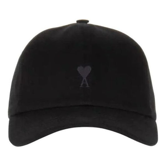 AMI SS26 Ami De Coeur Cotton Gabardine Cap 'Black' UCP265-AW0041-001