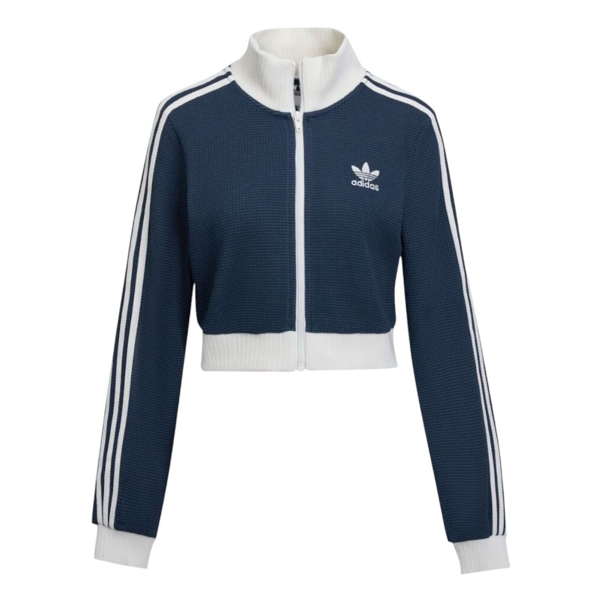 (WMNS) adidas Crop Track Top Slim Fit Jacket Asia Sizing 'Night Indigo' KC2646