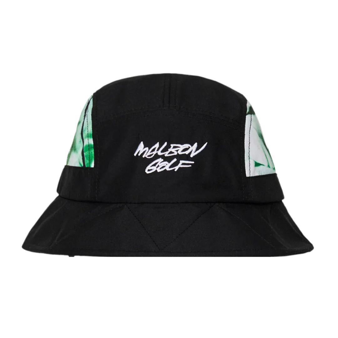 MALBON FUTURA TAG BUCKET HAT BLACK