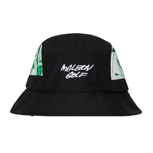 MALBON FUTURA TAG BUCKET HAT BLACK