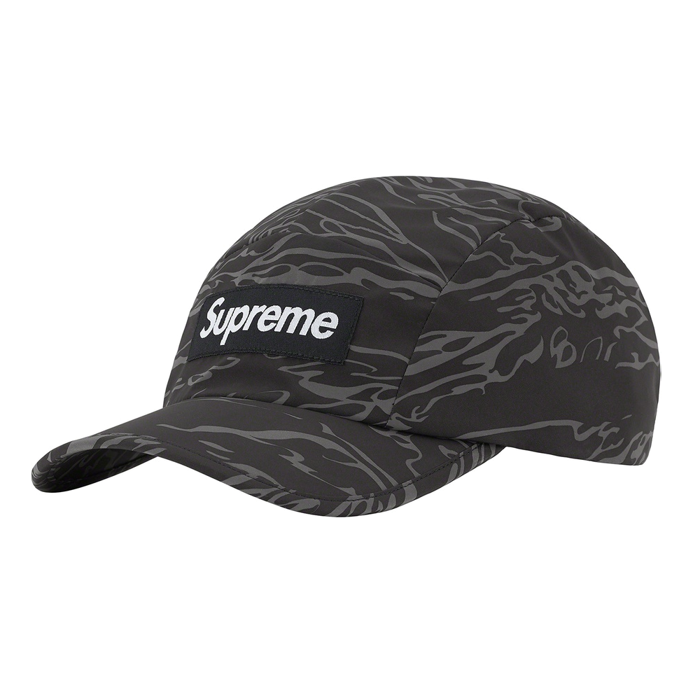 Supreme Tiger Camo Reflective Camp Cap 'Black Grey' SUP-FW22-1102