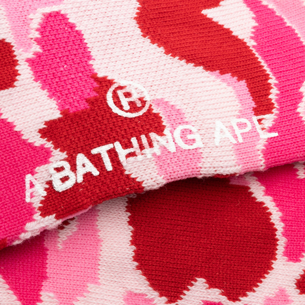 Abc Camo Jacquard Socks - Pink