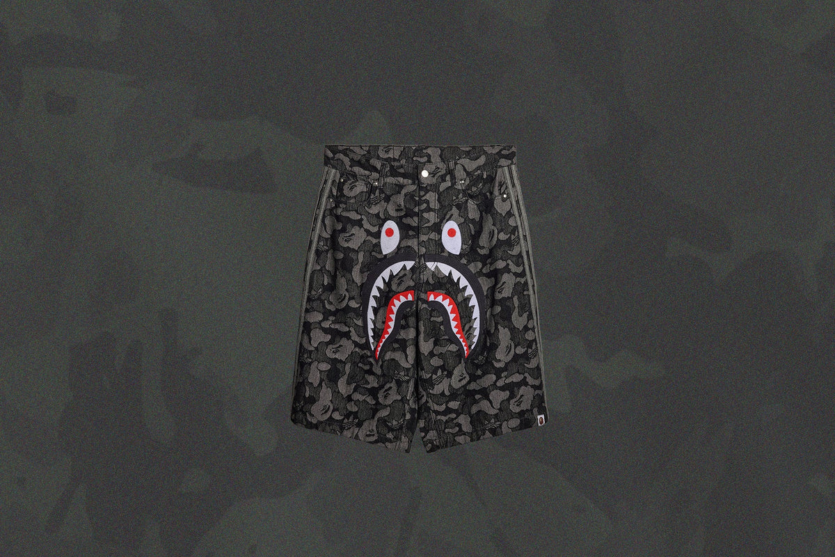 adidas Originals x BAPE Shark Denim Jorts - Black