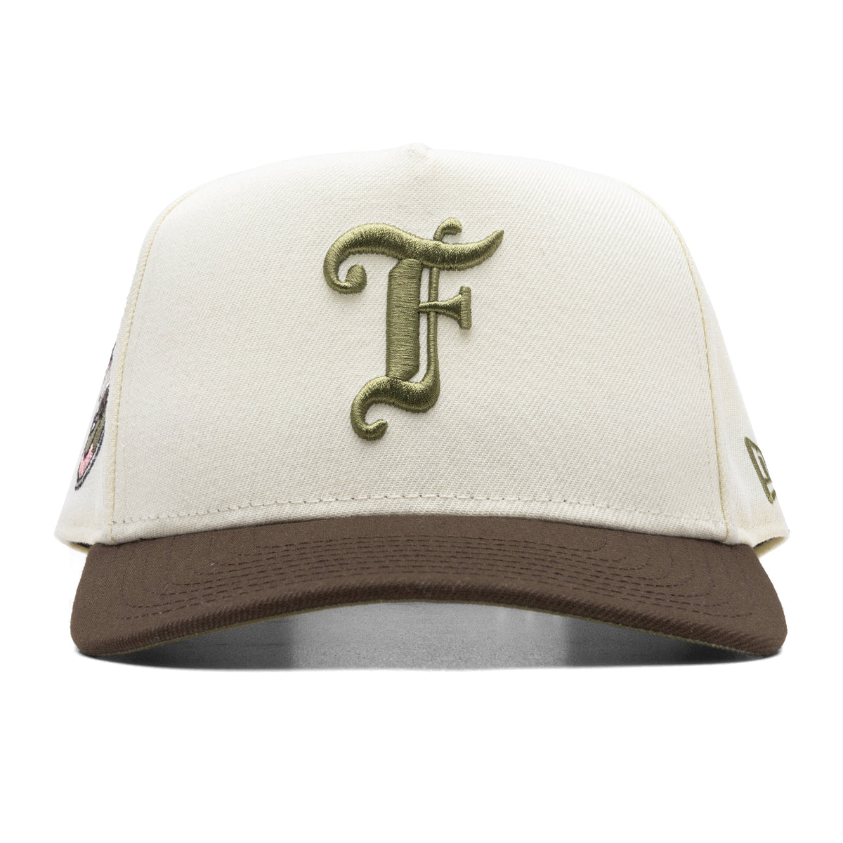Feature x New Era 9FIFTY A-Frame Old English F Calabasas - Ivory/Walnut