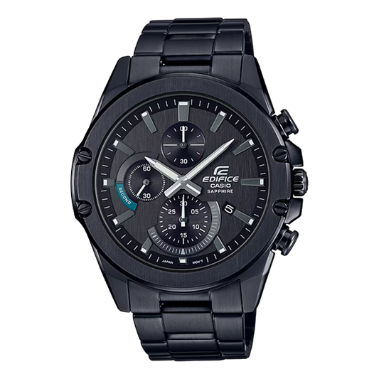 CASIO EDIFICE Stainless Steel Strap Sapphire Crystal Mens Black Analog EFR-S567DC-1A
