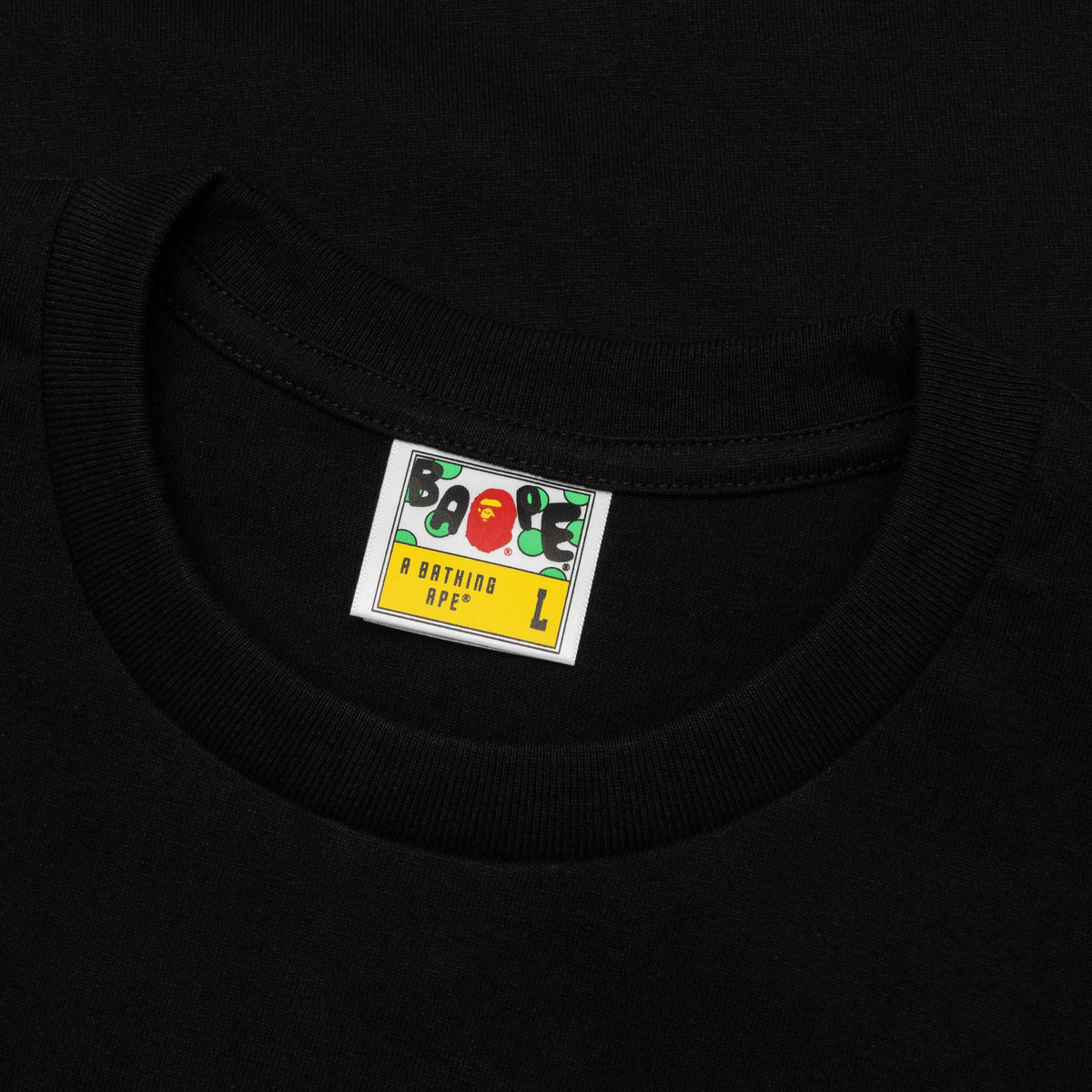 Color Camo Milo on Big Ape Tee - Black/Red