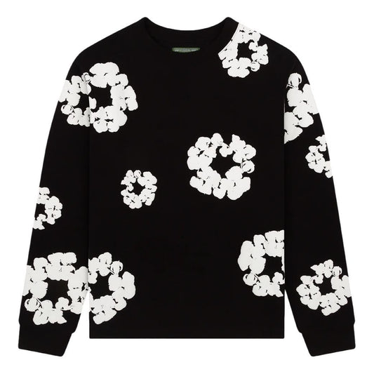 Denim Tears Cotton Wreath Long Sleeves T-Shirt 'Black' DT-058