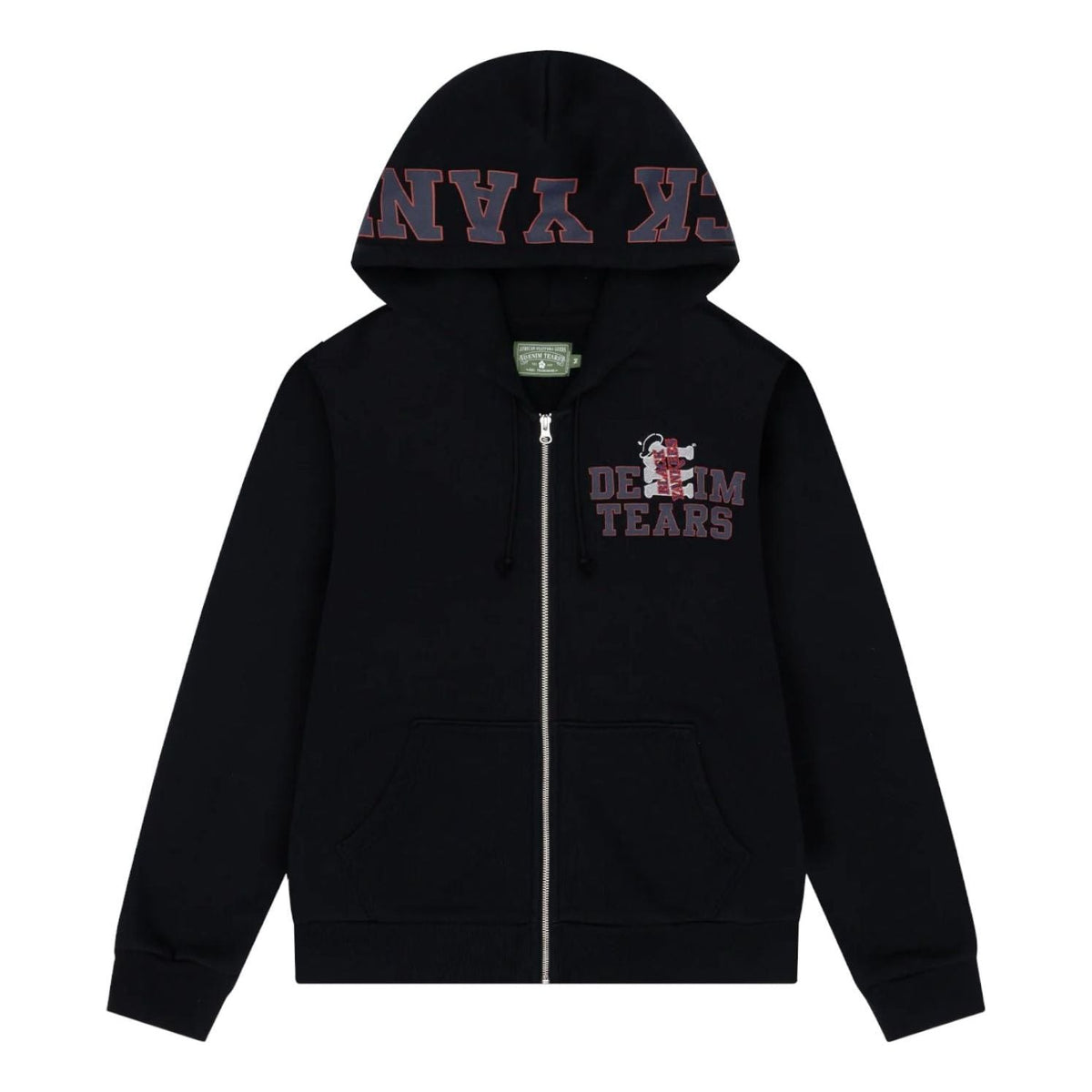 Denim Tears Black Yankees Zip Hoodie 'Black' FW25TZH001277