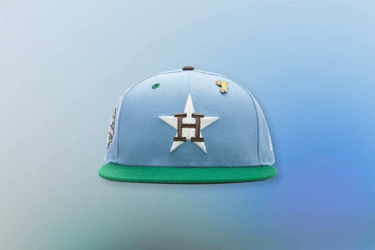 Feature x New Era "Earth" Houston Astros Fitted - Birdseye Blue/Kelly Green