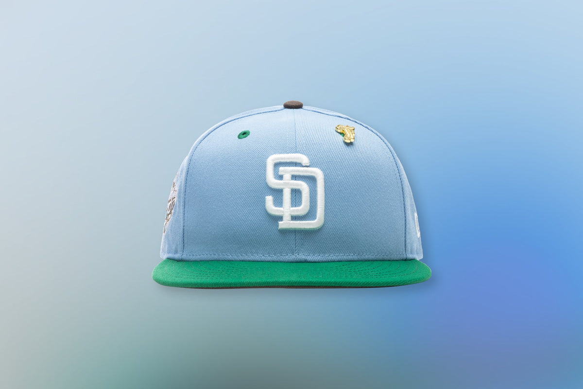 Feature x New Era "Earth" San Diego Padres Fitted - Birdseye Blue/Kelly Green