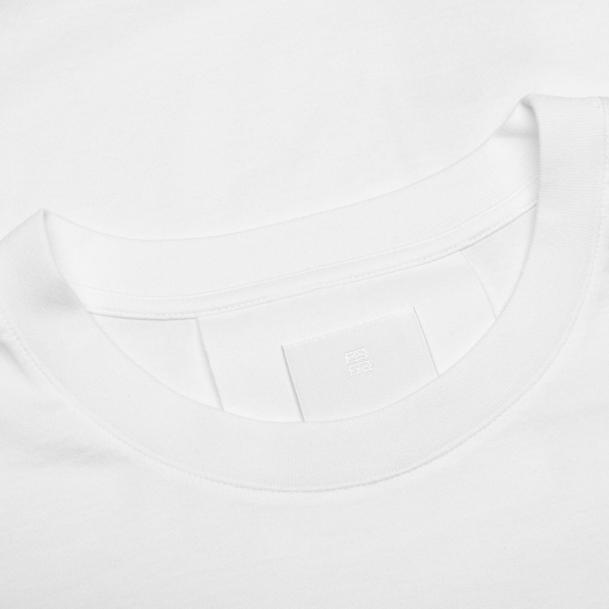 Gros Grain in Cotton T-Shirt - White