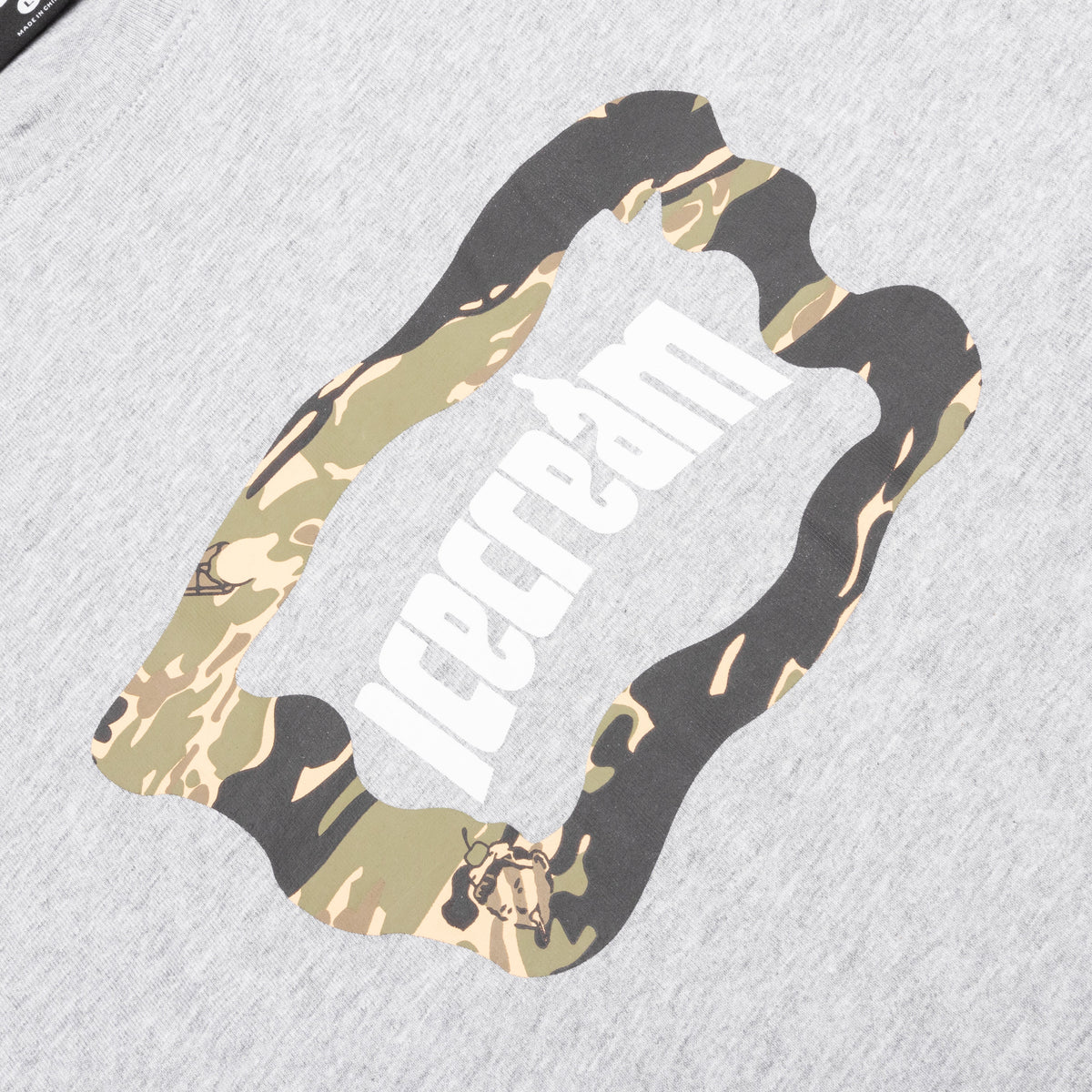 Camo S/S Tee - Heather Grey