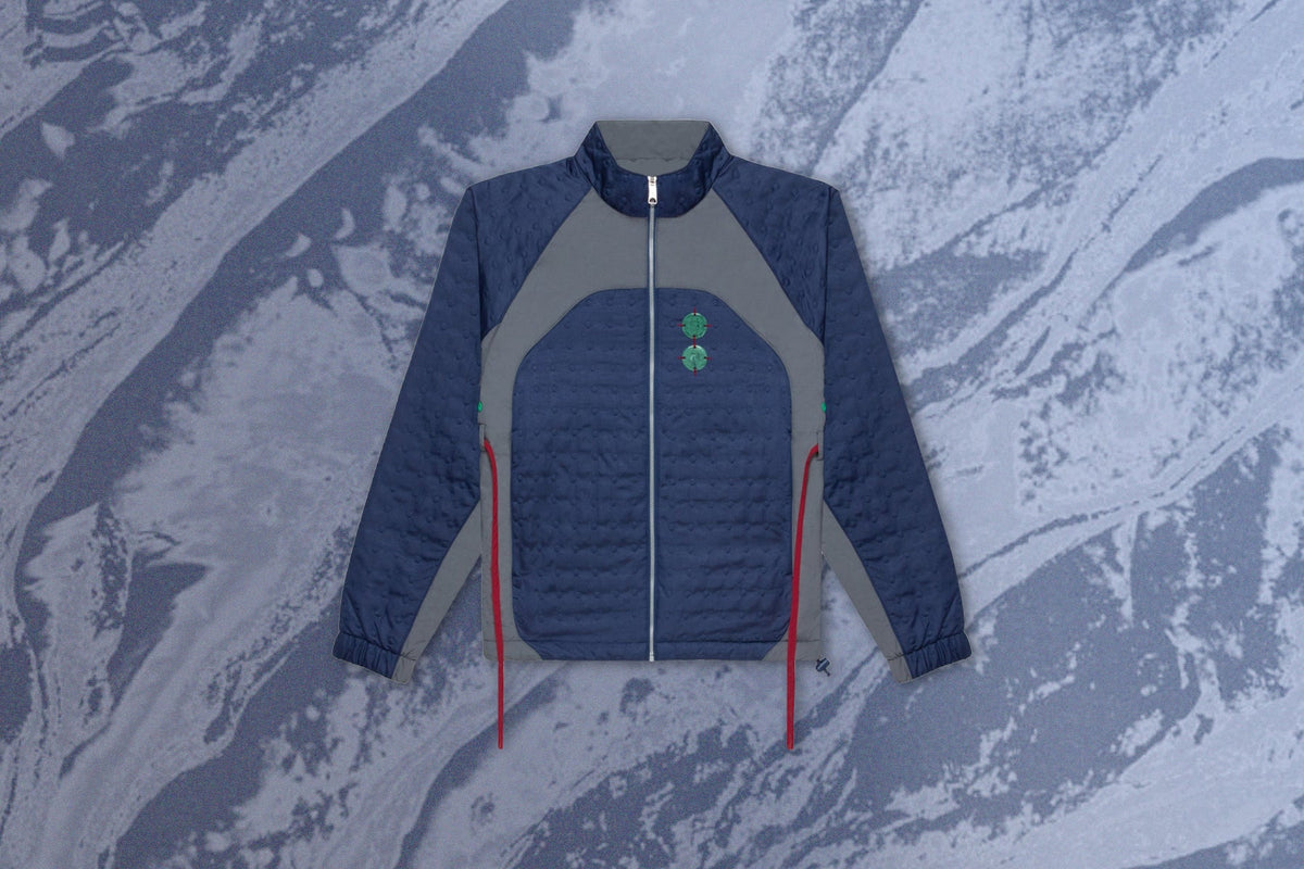 Jordan x CLOT Jacket - Navy/Flint Grey/Storm Red