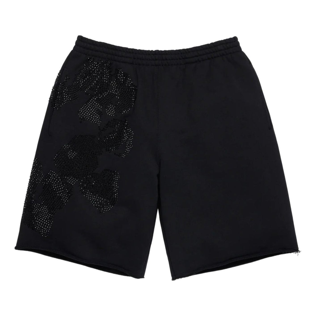 Denim Tears Biggie Rhinestone Cotton Wreath Sweatshort 'Black' SS26BRS14552458
