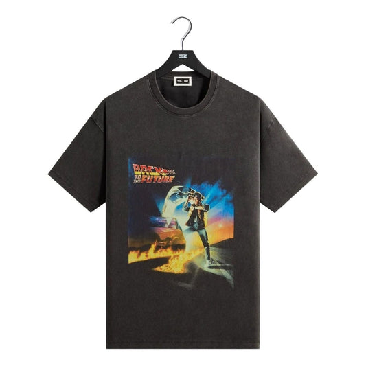 KITH x Back to the Future Chrome Title Vintage T-Shirt 'Black' KHM030050-001