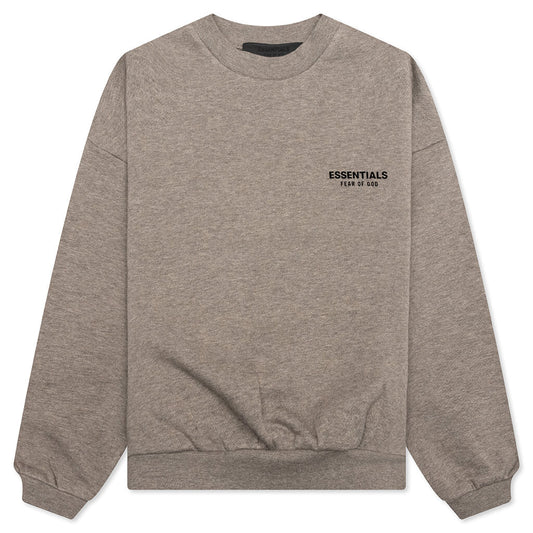Kid's Fleece Crewneck - Heather Gray