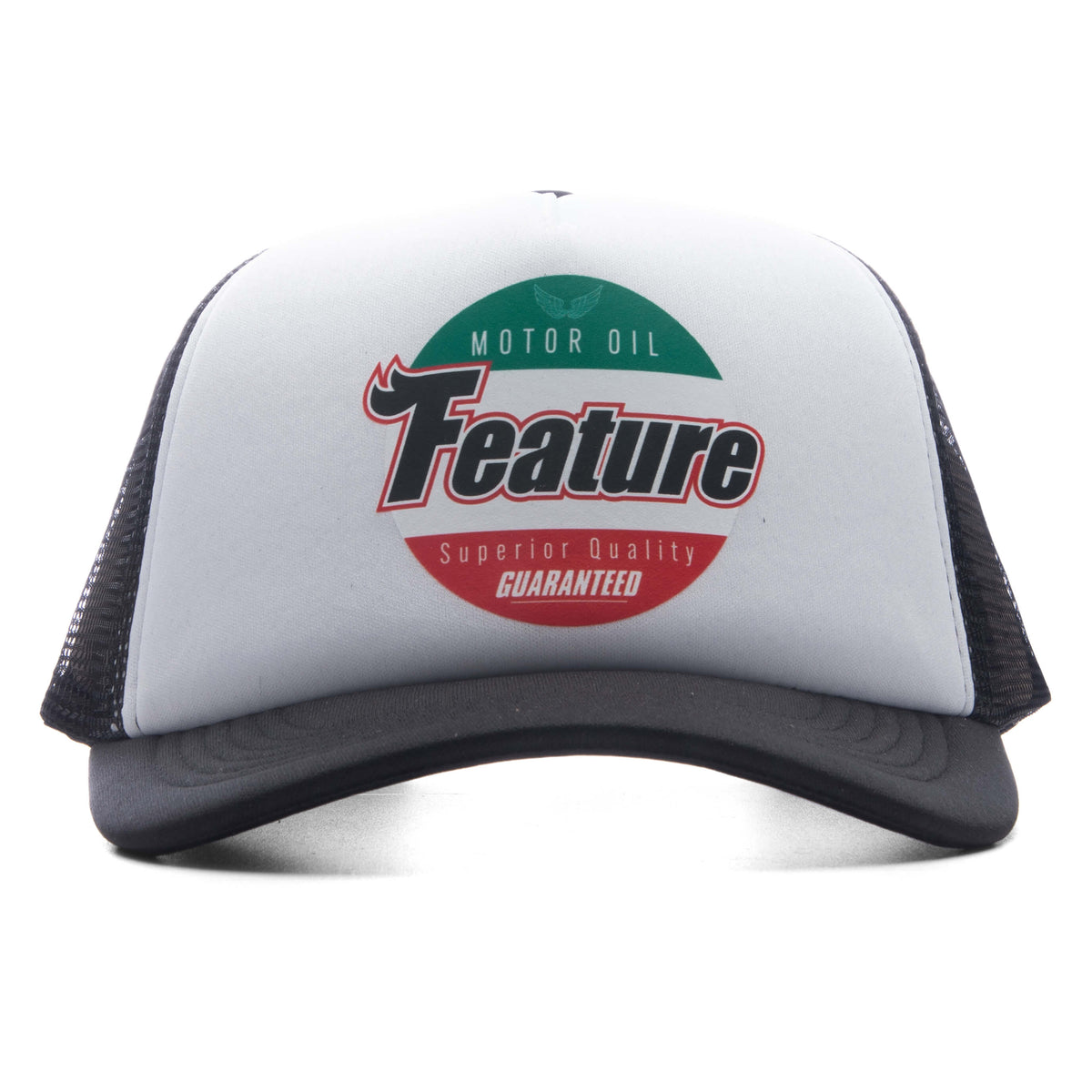 Motor Oil Trucker - Black/White