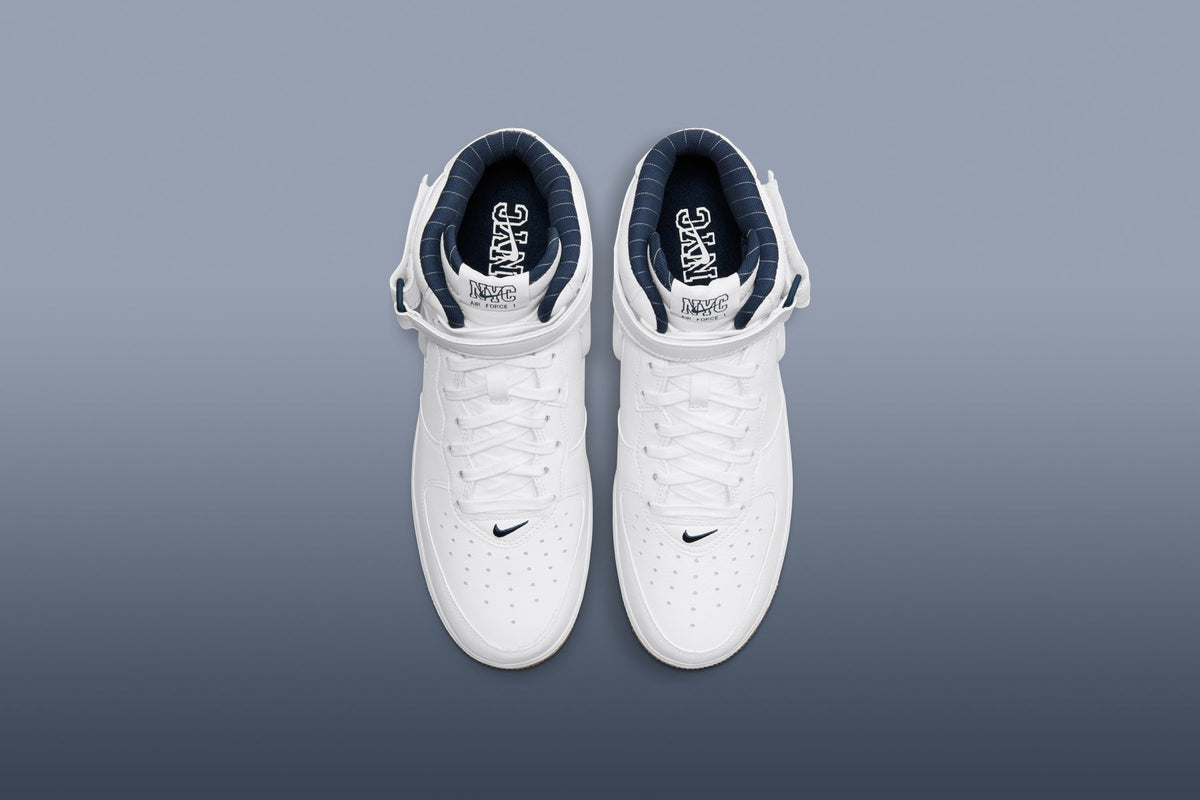 Air Force 1 Mid Jewel 'NYC'- White/Midnight Navy