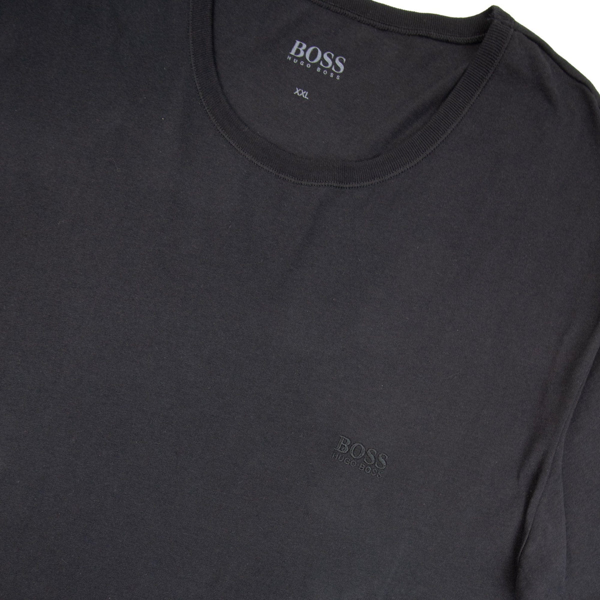 Pre-Loved BOSS Mens Regular Fit Crew Neck Black 3XL