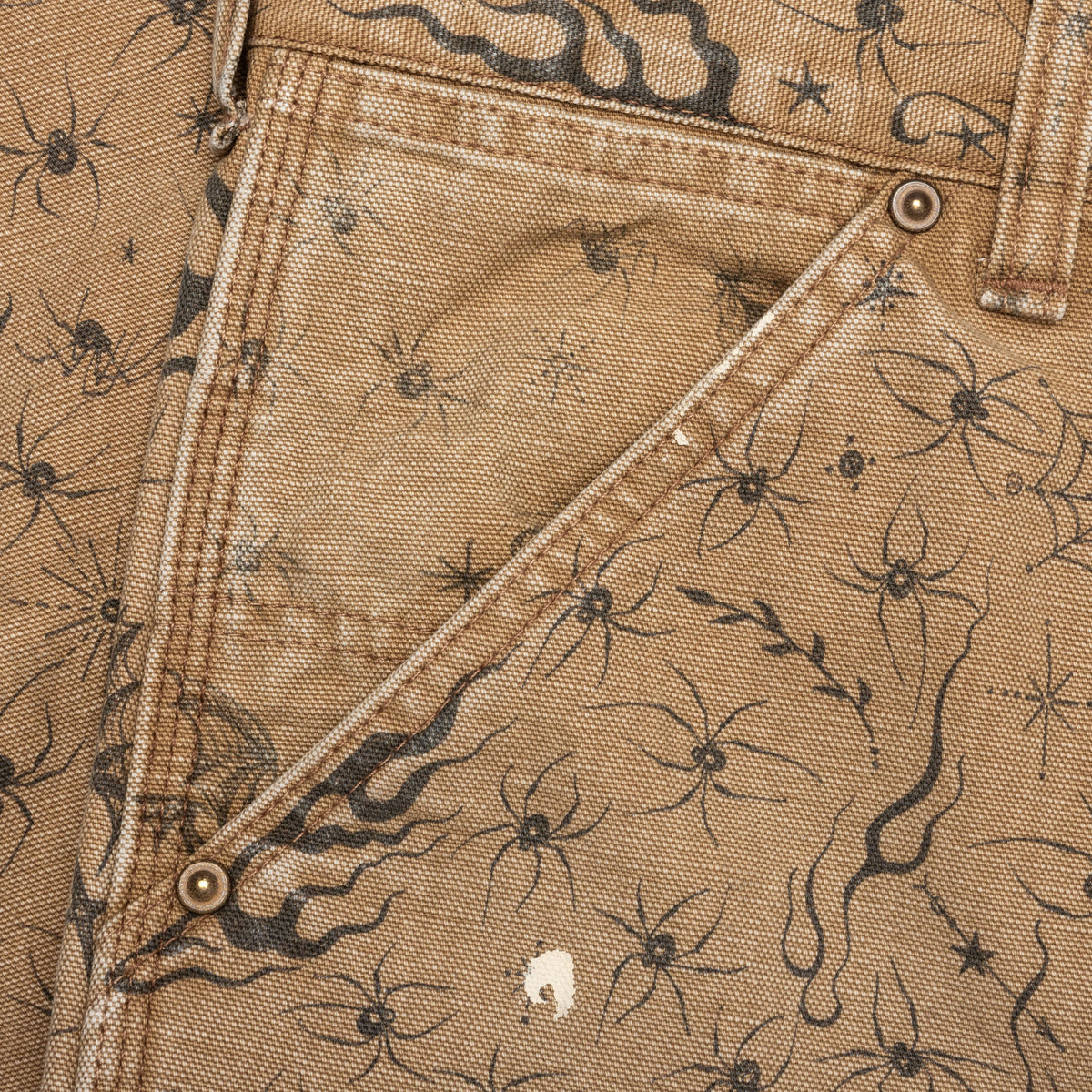 Saint Michael x Dr.Woo Mx6 Double Knee Pants - Beige