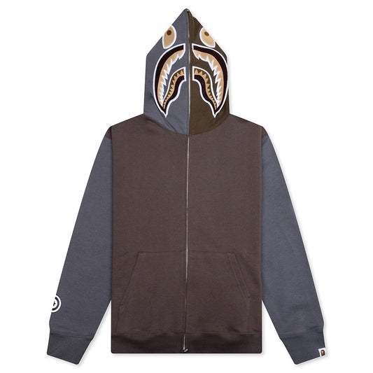 Shark Full Zip Hoodie #2 - Beige