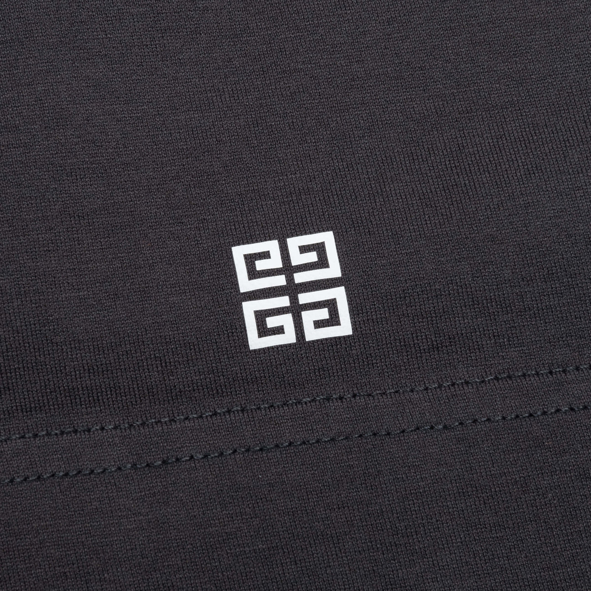 Slim Fit Reverse Print T-Shirt - Charcoal