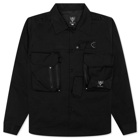 Tenkara Trout Shirt Poly Stretch Twill - Black