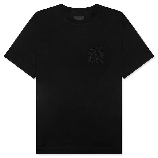 Embroidered Floral Logo Standard - Black