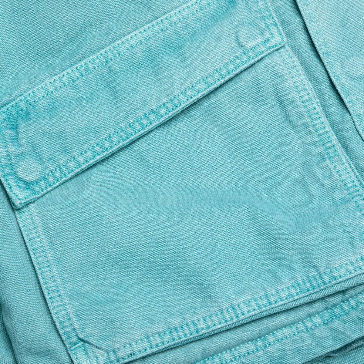Washed Canvas Shop Jacket - Teal
