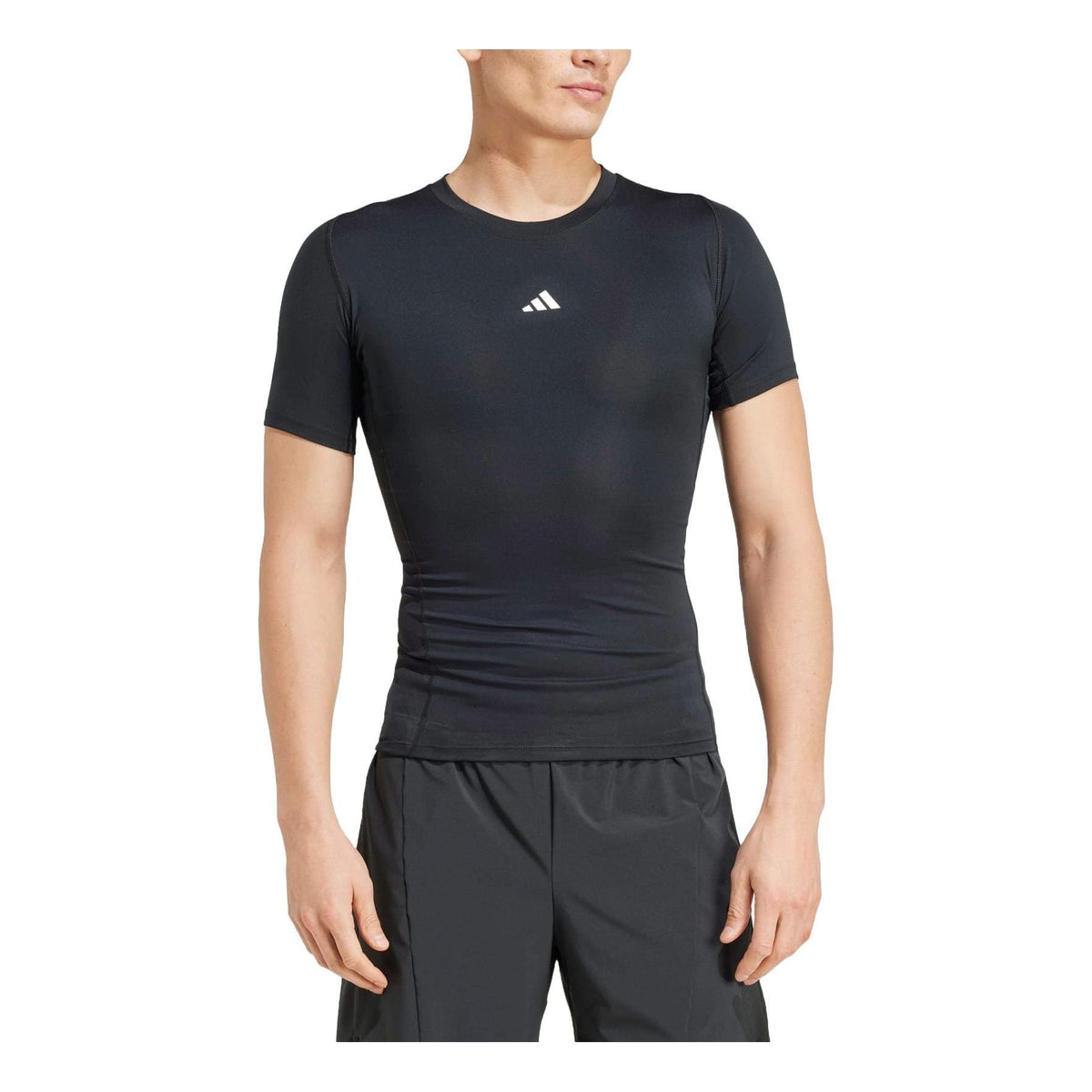 adidas Techfit Compression Training T-Shirt Asia Sizing 'Black' JE6698
