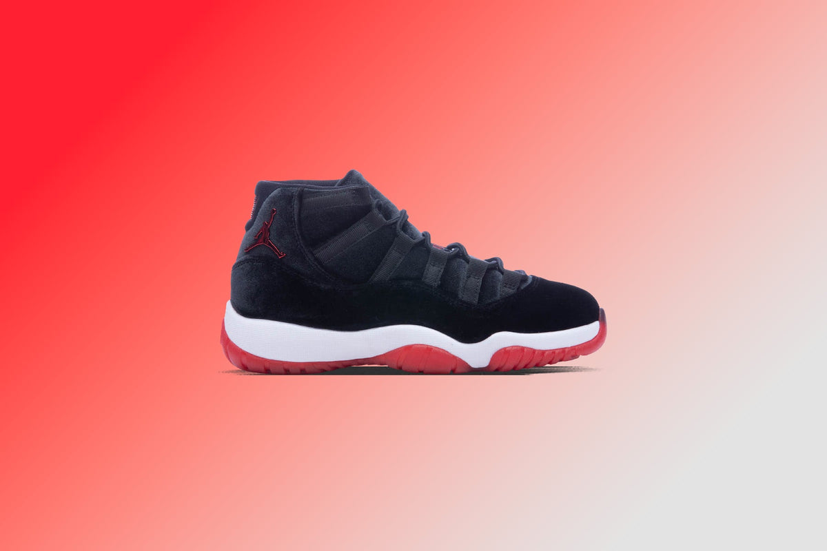 Women's Air Jordan 11 Retro - Black/Gym Red/White