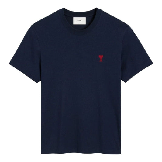 AMI Small Heart Logo T-shirt 'Navy' BFUTS035-724-430