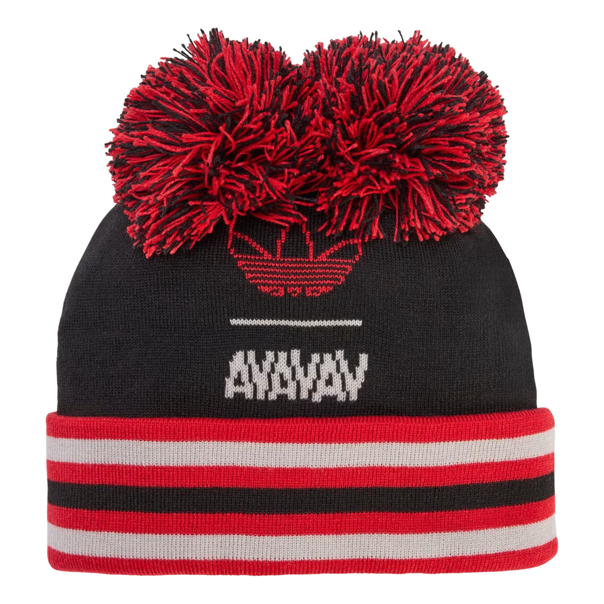 adidas x Avavav Souvenir Pom-Pom Beanie 'Black Better Scarlet' KA2391