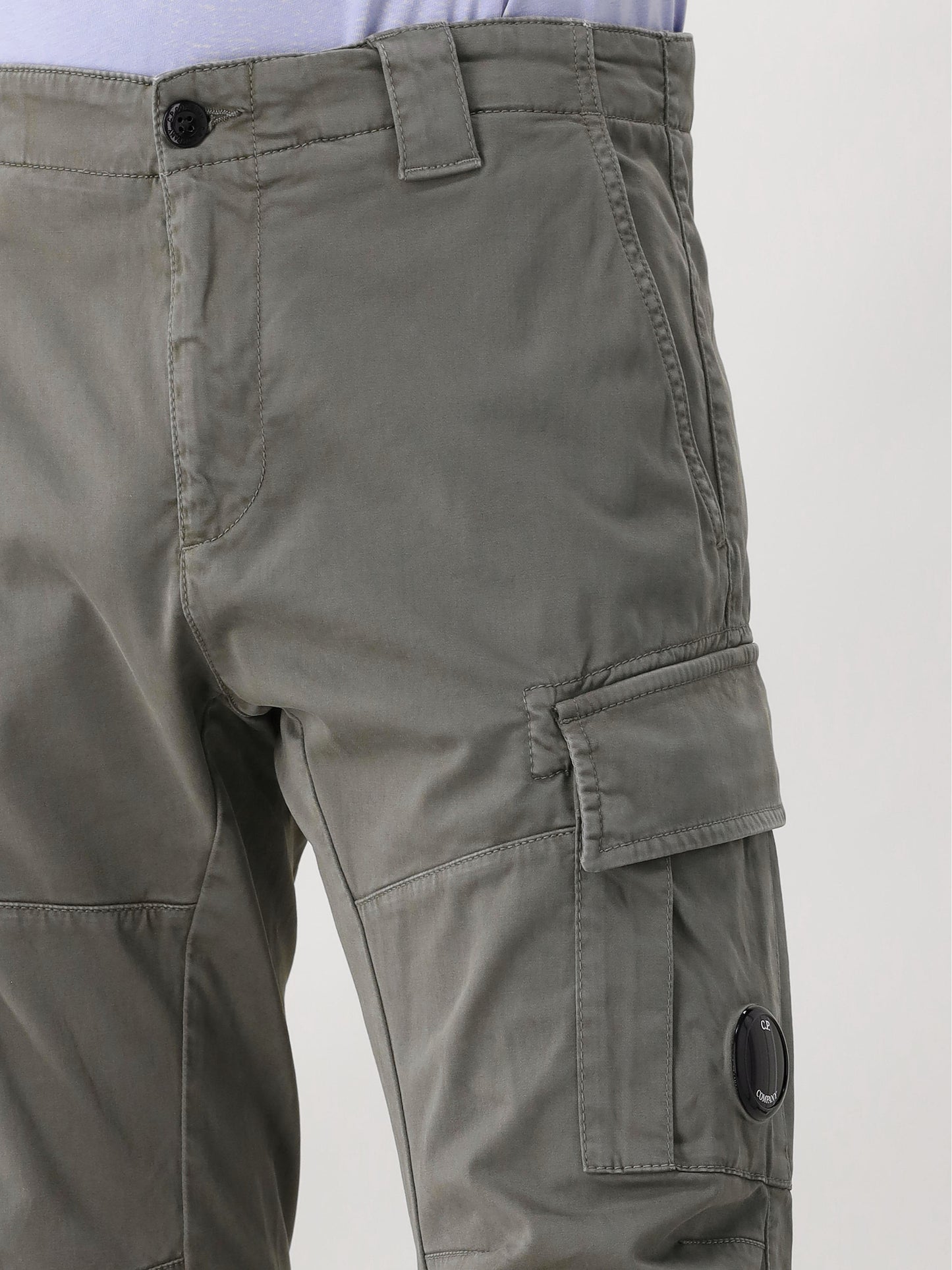 C.P. Company Cargobroek Groen Stretch Satin