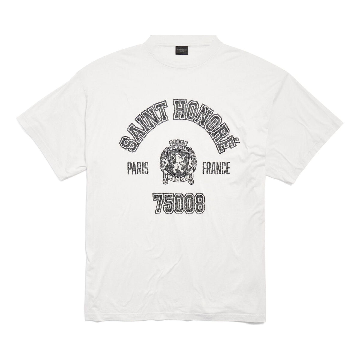 (WMNS) Balenciaga Saint-honore T-shirt Oversized 'White' 787349TRVM59012