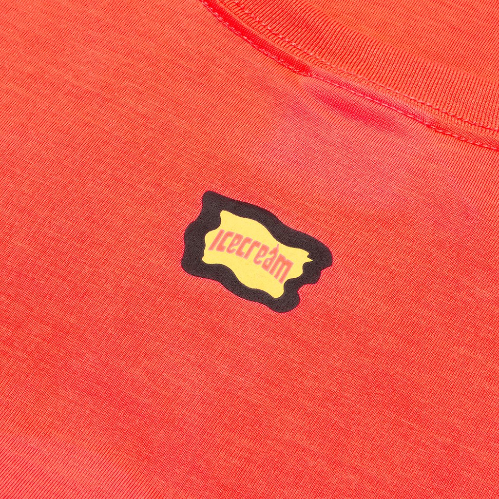 Hi Doggie S/S Tee - Neon Coral