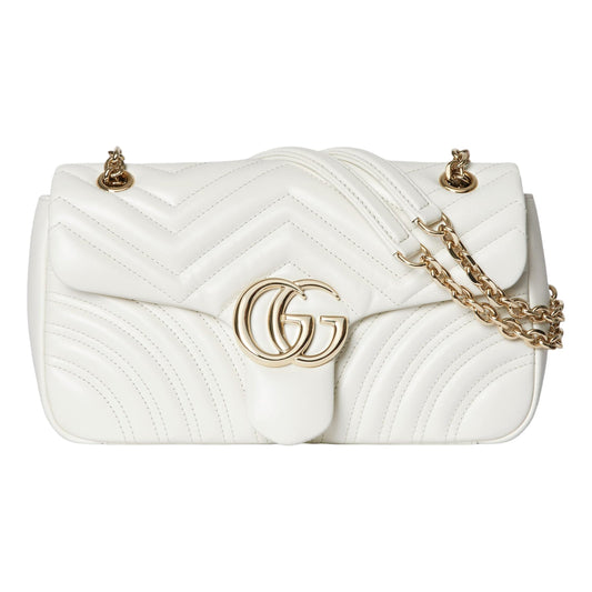 (WMNS) Gucci GG Marmont Medium Shoulder Bag 'White' 837267-AAE38-9050