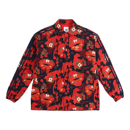 adidas LNY COACH Jacket COLLEGIATE NAVY / SCARLET / MULTICOLOR / GOLD METALLIC GC8697